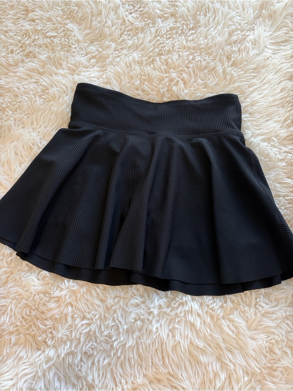 Old Navy Black Ribbed Pleated Skirt for Girls